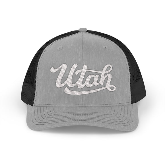 Utah Snapback Trucker Cap - Embroidered Utah Hat