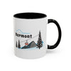 Vermont Retro Snow Skiing Mountain 11 oz Mug, Ski Lodge Decor Coffee Cup, Mountain Gondola Lover Gift, Retro Skiing Mug