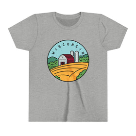 Wisconsin Youth T-Shirt - Unisex Kids Wisconsin Shirt