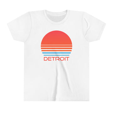 Detroit, Michigan Youth Shirt - Retro 80s Detroit Kid's T-Shirt