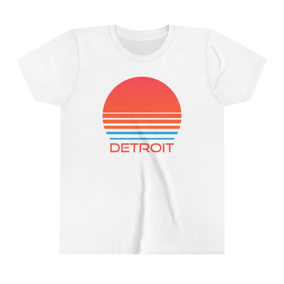 Detroit, Michigan Youth Shirt - Retro 80s Detroit Kid's T-Shirt