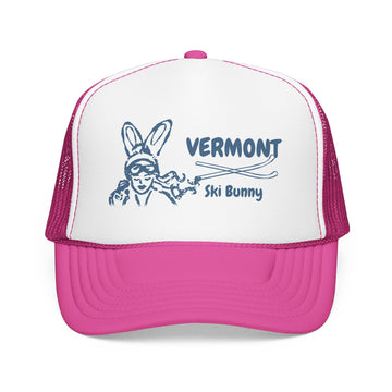 Buy hot-pink-white-hot-pink Vermont Ski Bunny Trucker Hat