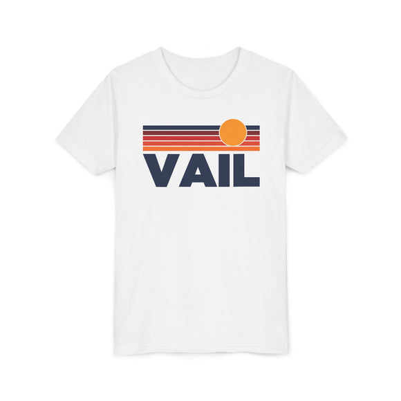Vail, Colorado Youth T-Shirt — Retro Sun Tee