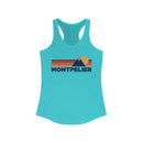 Montpelier, Vermont Women's Racerback Tank Top - Mountain Lover Sleeveless Shirt, Women's Montpelier Hiking Tank-3