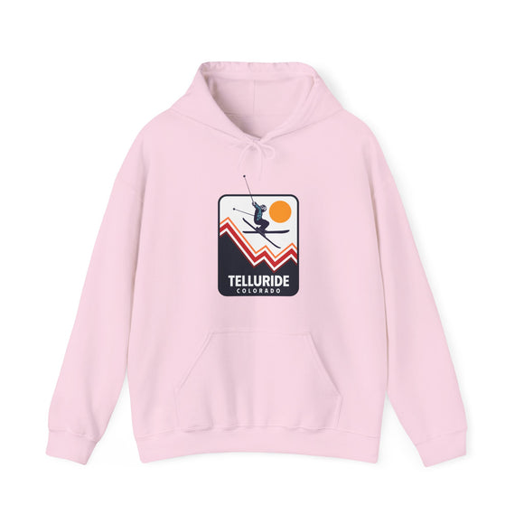 Telluride, Colorado Hoodie - Unisex Snow Ski Jump Telluride Hoodie Sweatshirt