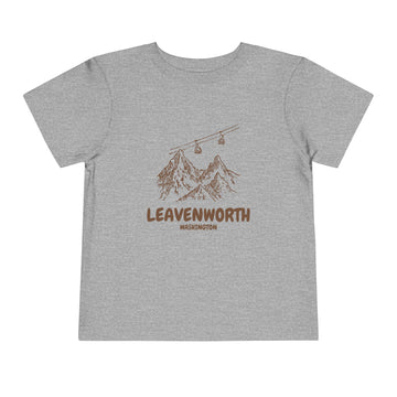 Buy athletic-heather Leavenworth, Washington Toddler T-Shirt — Vintage Gondola Ski Mountain Tee