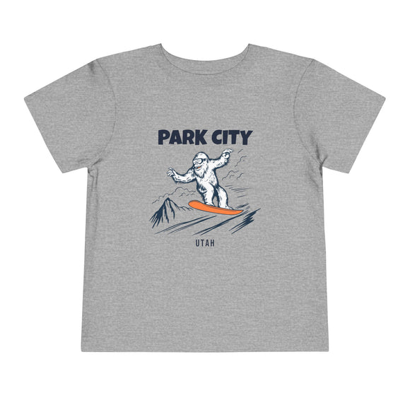 Park City, Utah Yeti Snowboard Toddler Tee