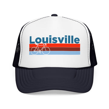 Buy navy-white-navy Louisville, Kentucky Trucker Hat - Foam Louisville Bike Cap