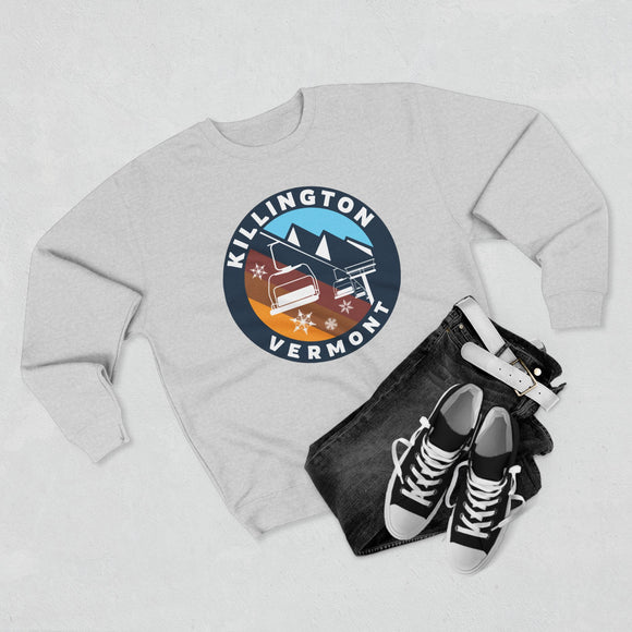 Premium Killington, Vermont Mountain Ski Lift Sweatshirt