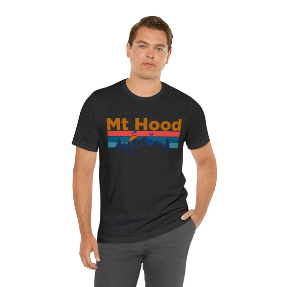 Mt Hood, Oregon Shirt - Mountain Sunset Unisex Mt Hood T-Shirt