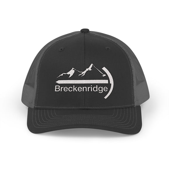 Breckenridge, Colorado Snapback Trucker Cap - Embroidered Breckenridge Hat