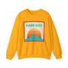 Retro Park City, Utah Sweatshirt, Mountain Sun Design, Unisex Crewneck, Gift for Outdoorsy Friends, Vintage Park City, Utah Jumper