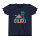 Biloxi, Mississippi Youth Shirt - Retro Palm Tree Biloxi Kid's T-Shirt-4