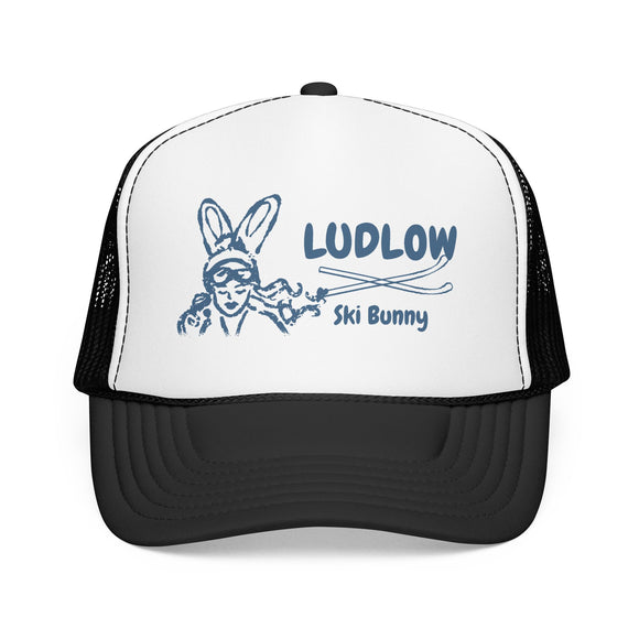 Ludlow, Vermont Ski Bunny Trucker Hat