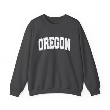 Buy dark-heather Oregon Sweatshirt - Unisex Graphic Crewneck