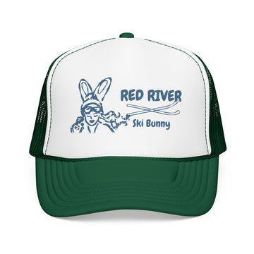 Buy kelly-white-kelly Red River, New Mexico Ski Bunny Trucker Hat