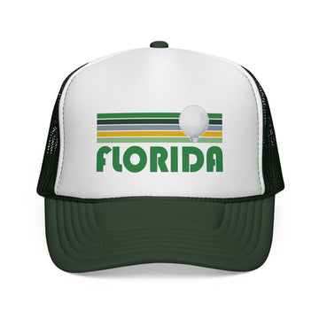 Buy dark-green Florida Retro Golf Trucker Hat
