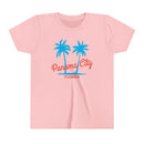 Panama City Beach, Florida Youth Shirt - Retro Palm Tree Panama City Beach Kid's T-Shirt-3