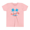 Panama City Beach, Florida Youth Shirt - Retro Palm Tree Panama City Beach Kid's T-Shirt