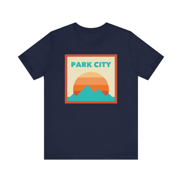 Retro Park City, Utah T-Shirt, Mountain Sun Tee, Unisex Graphic Shirt, Vintage Park City, Utah Top, Outdoor Adventure Clothing
