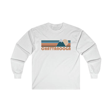 Buy white Chattanooga, Tennessee Long Sleeve Shirt - Retro Unisex Chattanooga Long Sleeve Tee
