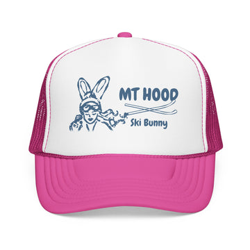 Buy hot-pink-white-hot-pink Mt Hood, Oregon Ski Bunny Trucker Hat