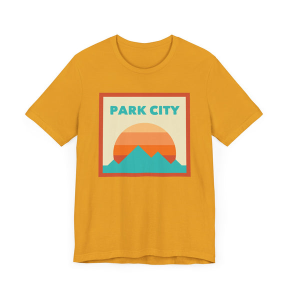 Retro Park City, Utah T-Shirt, Mountain Sun Tee, Unisex Graphic Shirt, Vintage Park City, Utah Top, Outdoor Adventure Clothing