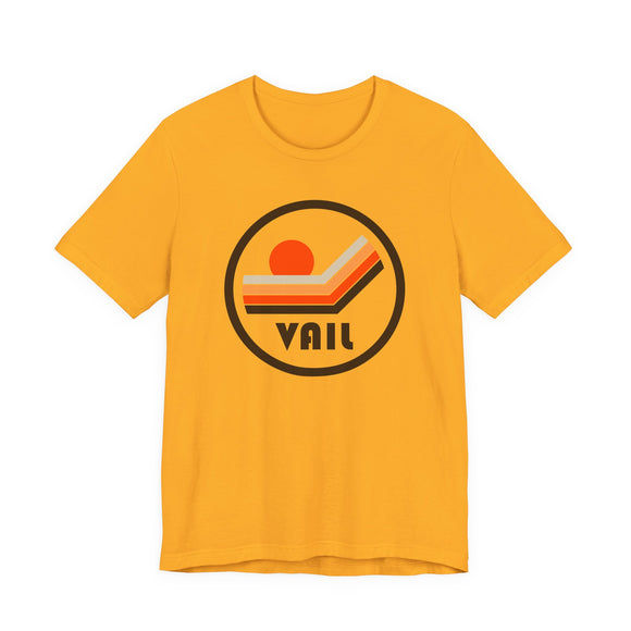 Vail, Colorado T-Shirt - Sunset Mountain Graphic Tee