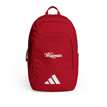 Buy team-power-red-white Wisconsin Backpack - Adidas Defender 5 Embroidered Bag