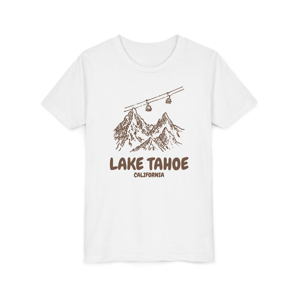 Lake Tahoe, California Youth T-Shirt — Vintage Gondola Ski Mountain Tee
