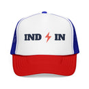 Indianapolis, Indiana Retro Trucker Hat - Lightning Foam Cap-4