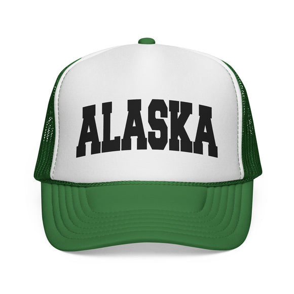 Alaska Retro Collegiate Style Trucker Hat