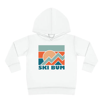 Buy white Ski Bum Toddler Hoodie - Unisex Ski Bum Toddler Sweatshirt