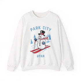 Park City, Utah Sweatshirt - Ski Snowman Graphic Crewneck