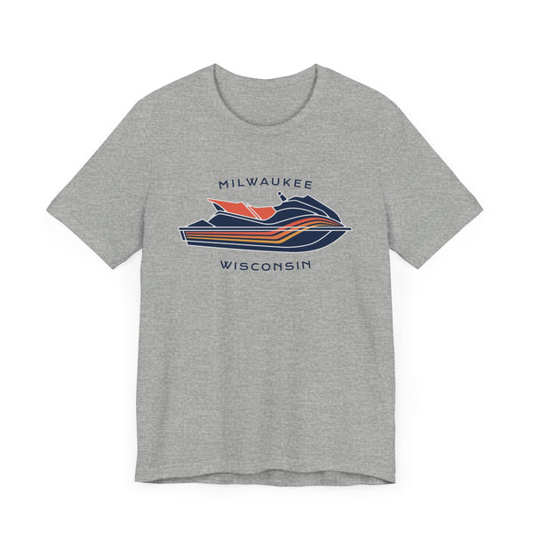 Milwaukee, Wisconsin T Shirt - Jetski Boating Graphic Tee