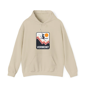 Buy sand Vermont Hoodie - Snow Ski Jump Unisex Vermont Hoodie Sweatshirt