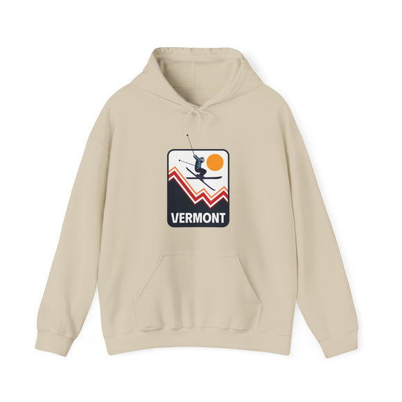Vermont Hoodie - Snow Ski Jump Unisex Vermont Hoodie Sweatshirt