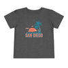 San Diego, California Toddler T-Shirt - Retro Palm Tree Toddler San Diego Shirt