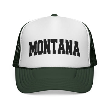 Buy dark-green Montana Retro Collegiate Style Trucker Hat