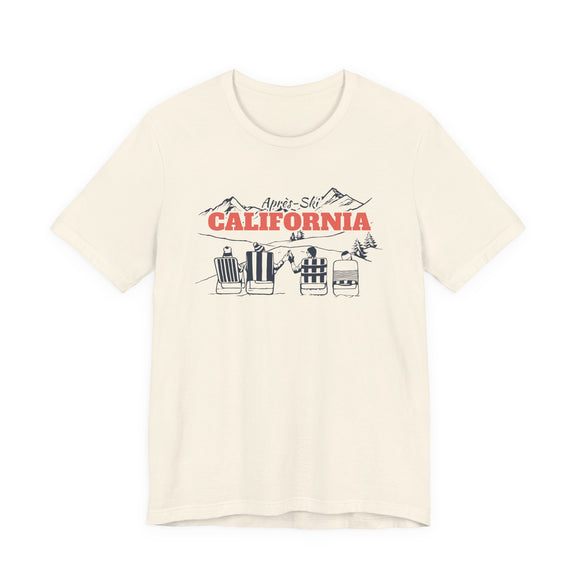 California Après-ski T-Shirt - Vintage Mountain Graphic Tee