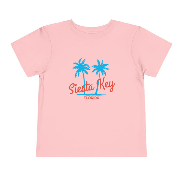 Siesta Key, Florida Toddler T-Shirt - Retro Palm Tree Toddler Siesta Key Shirt