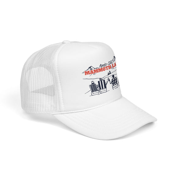 Mammoth Lakes, California Après-ski Trucker Hat — Foam Mesh Cap