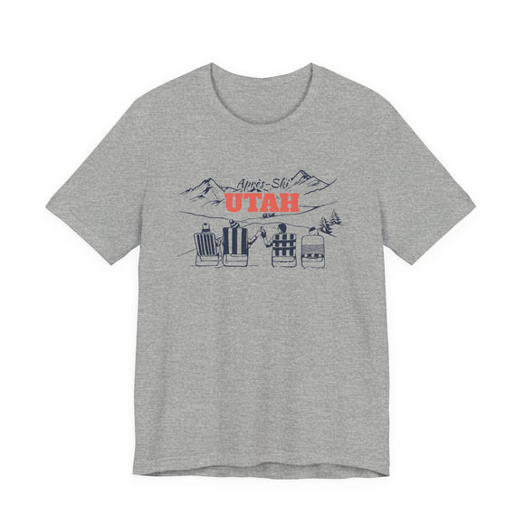 Utah Après-ski T-Shirt - Vintage Mountain Graphic Tee