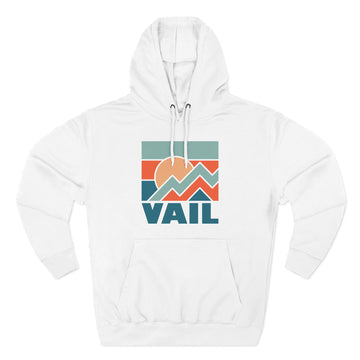 Vail, Colorado Hoodie - Retro Mountain Unisex Sweatshirt - 0