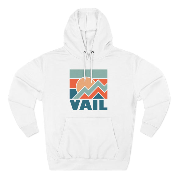 Vail, Colorado Hoodie - Retro Mountain Unisex Sweatshirt