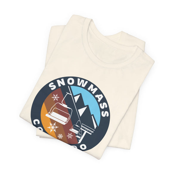 Snowmass, Colorado T Shirt - Retro Ski Lift Tee