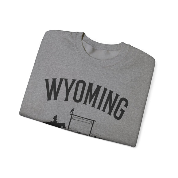 Wyoming Sweatshirt - Wyoming Cowgirl Graphic Crewneck