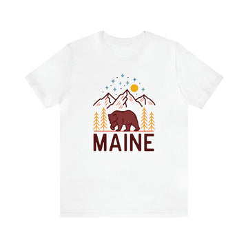 Buy white Maine T-Shirt - Retro Unisex Maine Shirt