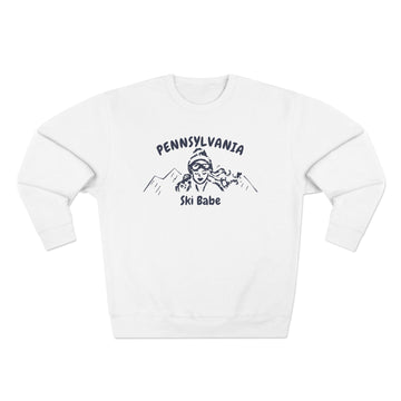 Premium Pennsylvania Ski Babe Sweatshirt - 0