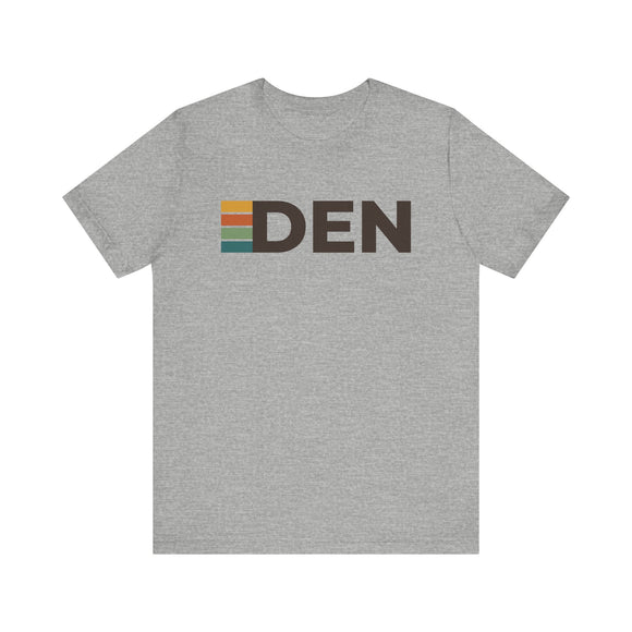 Denver, Colorado tee - DEN t shirt retro stripes